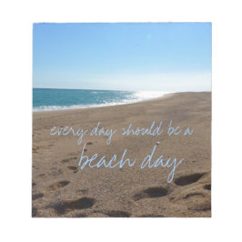 Beach met Citaat Notitieblok