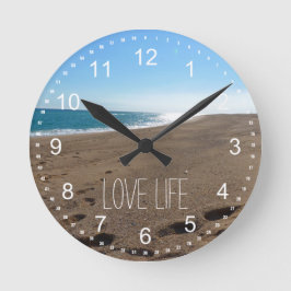 Beach met Citaat Ronde Klok