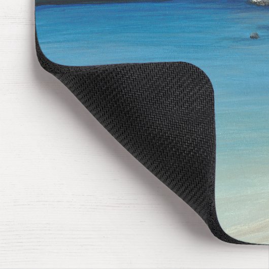 Beach met Storm Clouds Mousepad Muismat (Hoek)