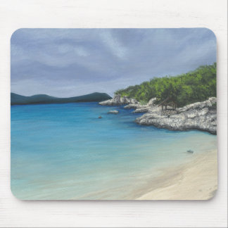 Beach met Storm Clouds Mousepad Muismat