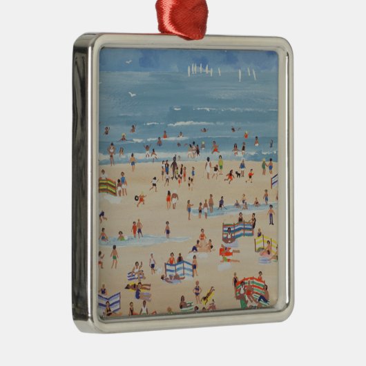 Beach Metalen Ornament (Rechts)