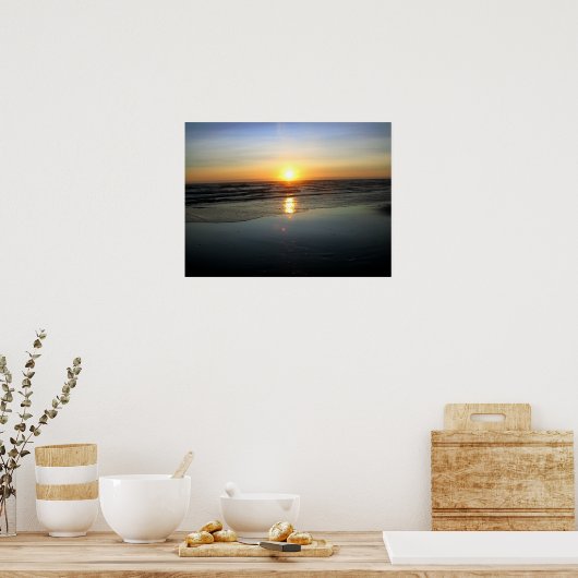 Beach Mirror Poster (Keuken)