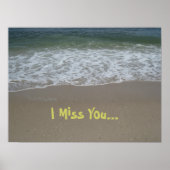 Beach Miss You Poster (Voorkant)
