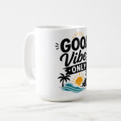 Beach Mode Aan Mok | Grappige Zomer Vakantie Mok (Voorkant links)