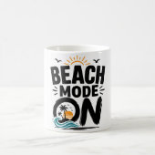 Beach Mode Aan Mok | Grappige Zomer Vakantie Mok (Center)