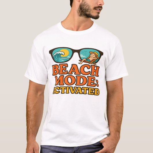 Beach Mode: Activated T-shirt (Voorkant)