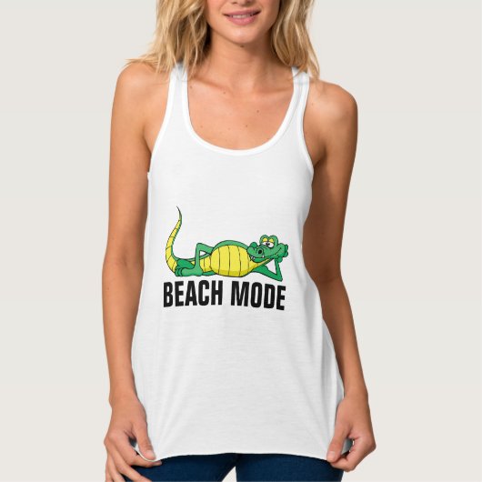 BEACH MODE ALLIGATOR T-Shirts (Voorkant)