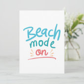Beach Mode On Bedankkaart (Staand voorkant)
