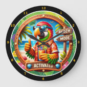 Beach Mode Parrot Welkom Grote Klok (Voorkant)