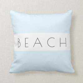 Beach Modern Blue Grey White Coastal Simple Kussen