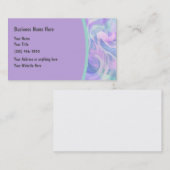 Beach Modern pasteelkleurachtergrond Visitekaartje (Voorkant / Achterkant)