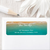 Beach Modern Tropical Return Address Label (Insitu)