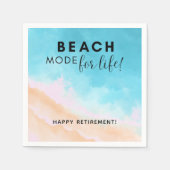 Beach-modus voor leven | Pensionering | Persoanise Servet (Voorkant)