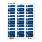 Beach Monaco Blue Palm Destination Chalkboard Etiket (Full Sheet)