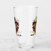 Beach Monkey aangepaste naam shot glas (Links)