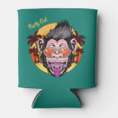 Beach Monkey aangepaste naam & tekst Blikjeskoeler (Voorkant)