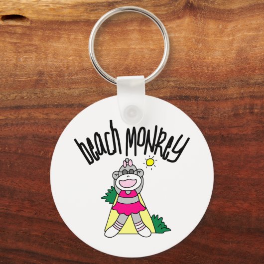Beach Monkey Sleutelhanger (Voorkant)