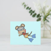 Beach Monkey Snorkeling Tshirts en cadeaus Briefkaart (Staand voorkant)