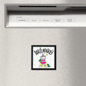 Beach Monkey Tshirts en geschenken Magneet (Insitu (Vaatwasser))