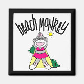 Beach Monkey Tshirts en geschenken Magneet (Voorkant)