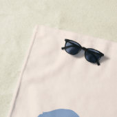 Beach Mood Abstract Tropisch Blad Strandlaken (In situ)