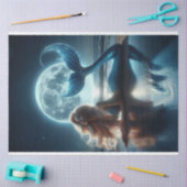 Beach Moon Zeemeermin Weefselpapier Tissuepapier (Craft)