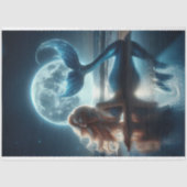 Beach Moon Zeemeermin Weefselpapier Tissuepapier (Voorkant)