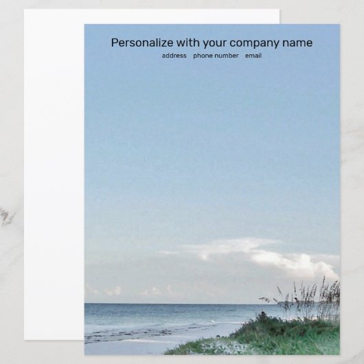 Beach Morning Briefpapier (Voorkant / Achterkant)