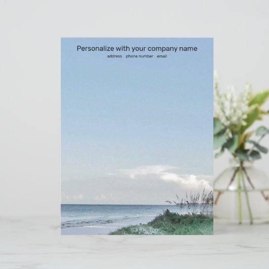 Beach Morning Briefpapier (Staand voorkant)