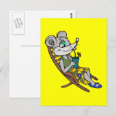 Beach Mouse Briefkaart (Voorkant / Achterkant)