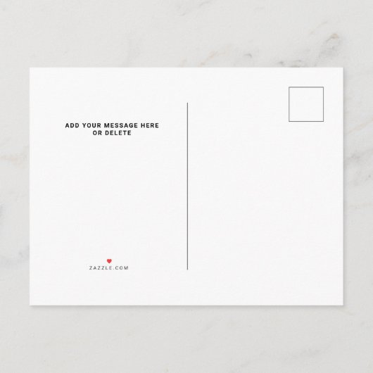 Beach Moving Announcement Briefkaart (Achterkant)