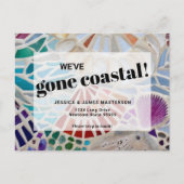 Beach Moving Announcement Briefkaart (Voorkant)