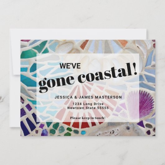 Beach Moving Announcement Kaart (Voorkant)