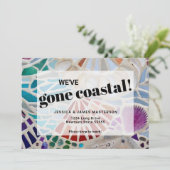 Beach Moving Announcement Kaart (Staand voorkant)