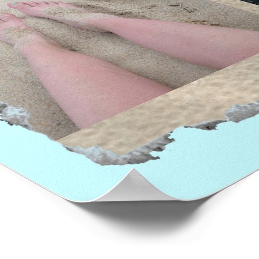 Beach Multi Afbeelding Persoonlijk Poster (Hoek)