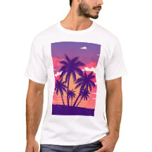 Beach N' Trees Cool Vintage Retro Mens Vacation