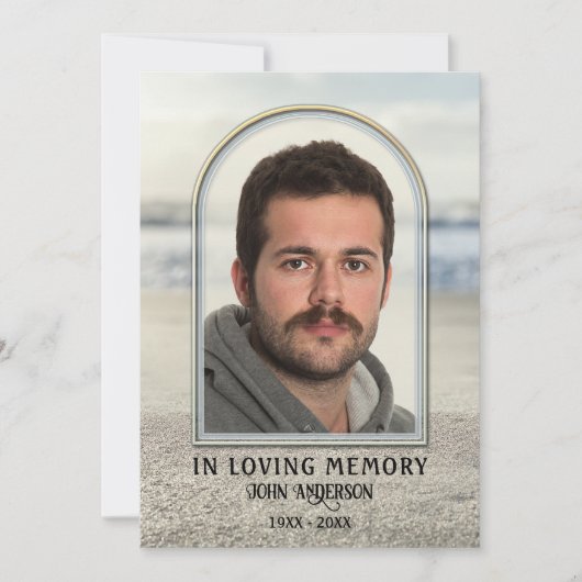 Beach Natuur Foto Sympathie Hartelijk dank Bedankkaart (Voorkant)