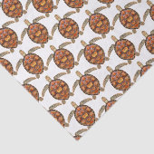 Beach Natuur Theme Zee Turtle Tissuepapier (Detail)