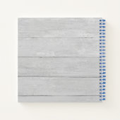 Beach Nautical Anchor Monogrammed Spiral Notitiebo Notitieboek (Achterkant)