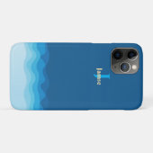 Beach Nautical Monogram iPhone / iPad hoesje (Achterkant (horizontaal))