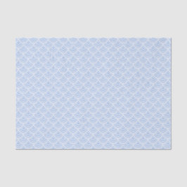 Beach Nautical Shell Pattern Light Blue and White Tissuepapier