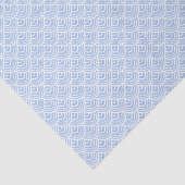 Beach Nautical Shell Pattern Light Blue and White Tissuepapier (Detail)