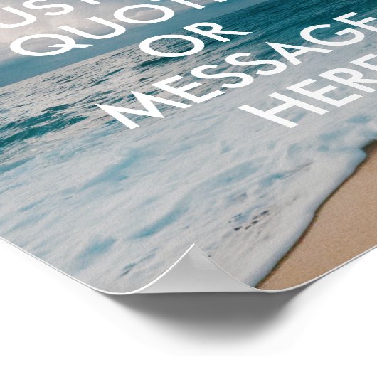 Beach Ocean Aangepaste offerte Poster (Hoek)