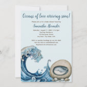 Beach Ocean baby shower Kaart (Voorkant)