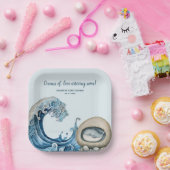 Beach Ocean baby shower Papieren Bordje (Feest)