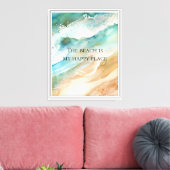 Beach Ocean Canvas Afdruk (Insitu (Woonkamer))