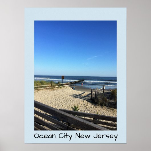 Beach Ocean City New Jersey Poster (Voorkant)
