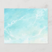 Beach Ocean Coastal Vrijgezellenfeest Recept Kaart (Achterkant)