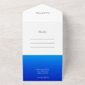 Beach Ocean Costal Wedding All In One Uitnodiging (Buitenkant)