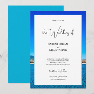 Beach Ocean Costal Wedding Kaart